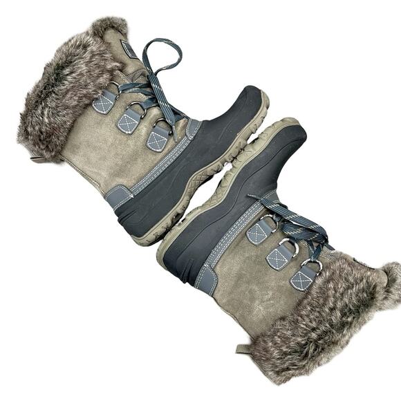 Khombu Slope Leather Snow Boots Size 7 - Picture 4 of 8